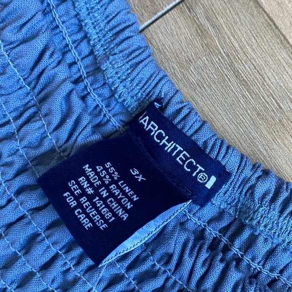 Architect top peasant blouse shirt vibe smock detail boho business casual 3X - Picture 11 of 15